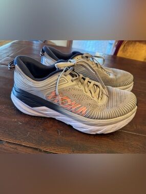 Hoka Women’s Grey and Navy Athletic Shoes